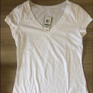 INC White V-Neck t-shirt